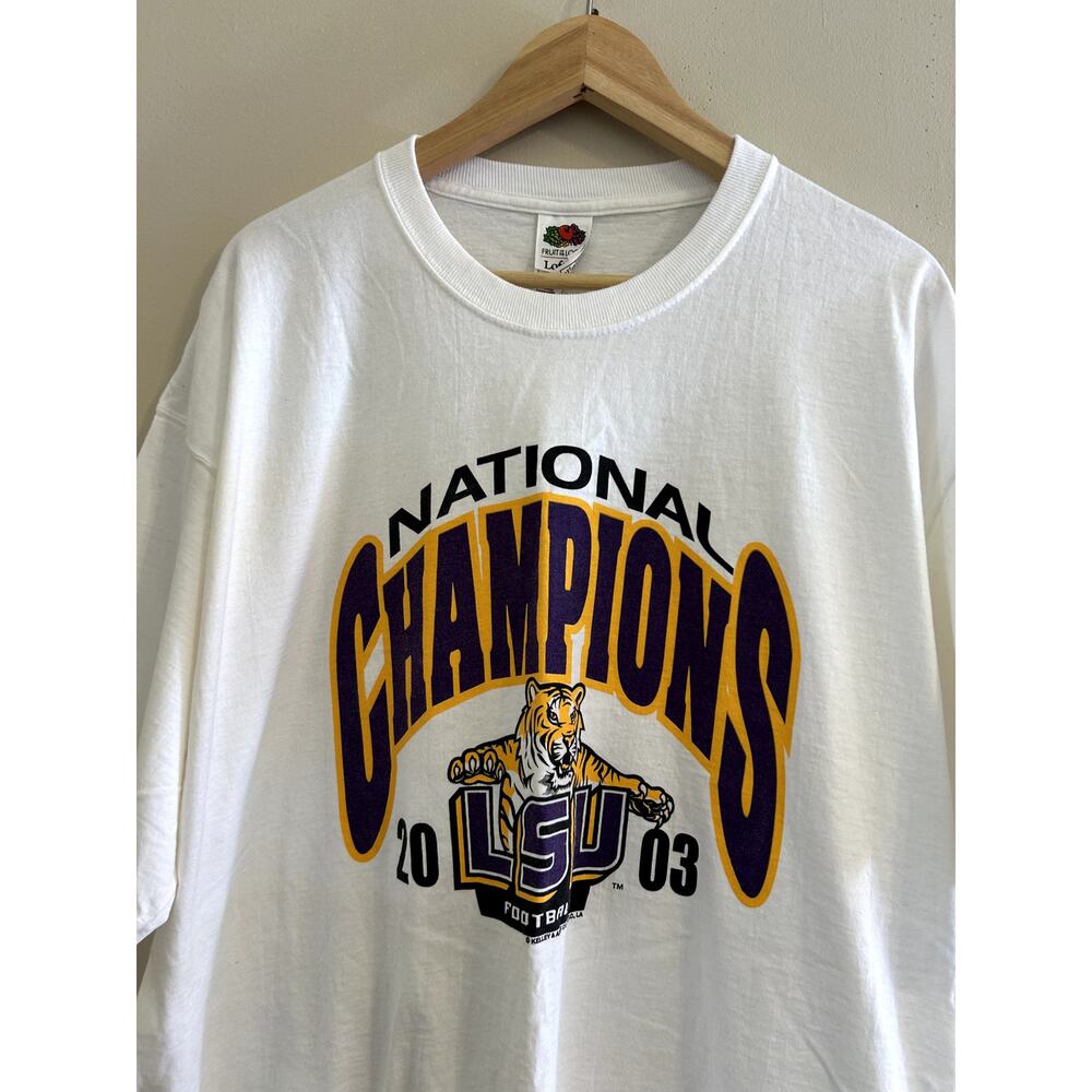 Vintage Louisiana State University LSU National Champions Football Shirt XXL